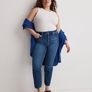 Madewell Plus Curvy Stovepipe Jeans In Auraria Wash Size 24